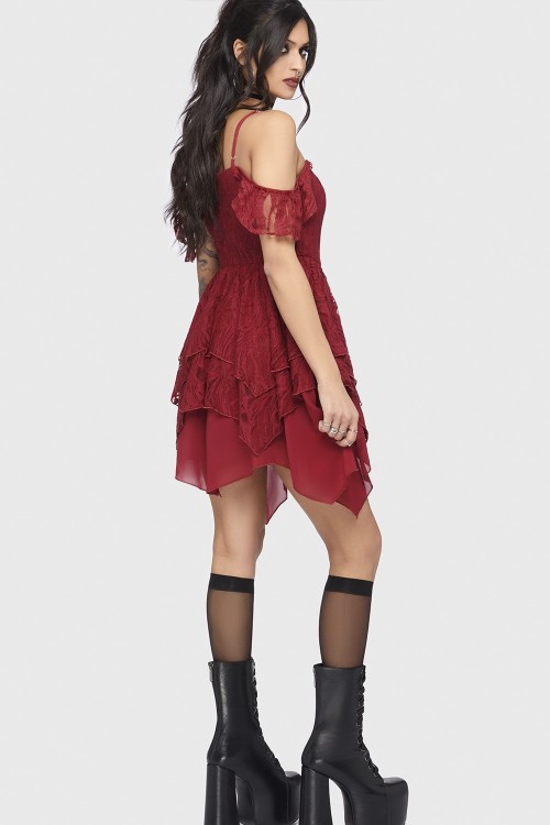 Haunted Union Dress in Red - Killstar