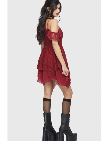 Vestido Haunted Union en Rojo - Killstar