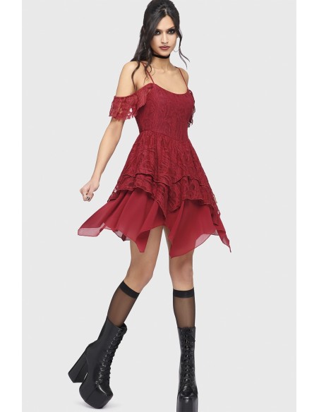 Vestido Haunted Union en Rojo - Killstar