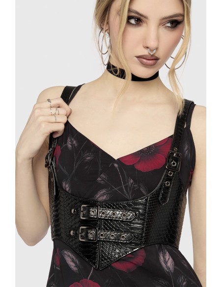 Corset Bajo Pecho Venomous Rose Underbust - Killstar
