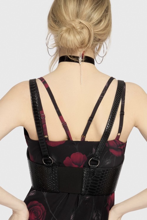 Corset Bajo Pecho Venomous Rose Underbust - Killstar