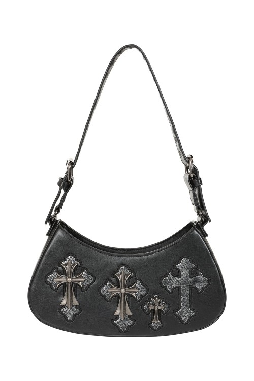 Black Crypt Cross Bag - Banned