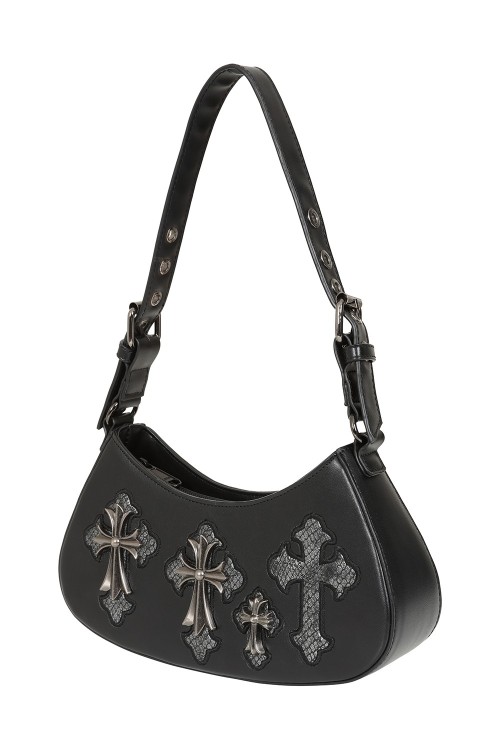 Bolso Black Crypt Cross - Banned