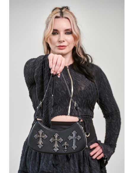 Bolso Black Crypt Cross - Banned