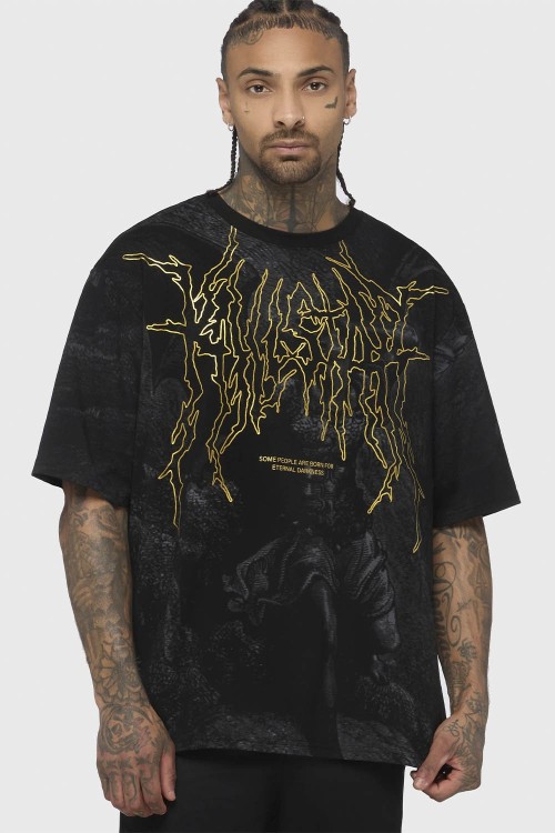 Camiseta Oversized Noir Relic - Killstar