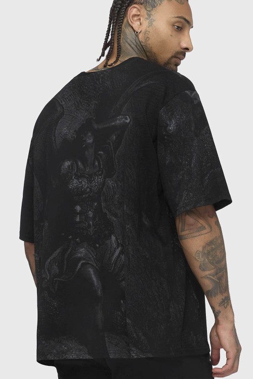 Camiseta Oversized Noir Relic - Killstar