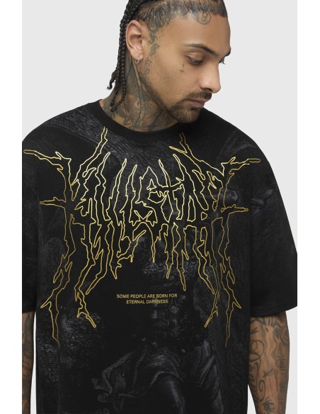 Oversized Noir Relic T-shirt - Killstar