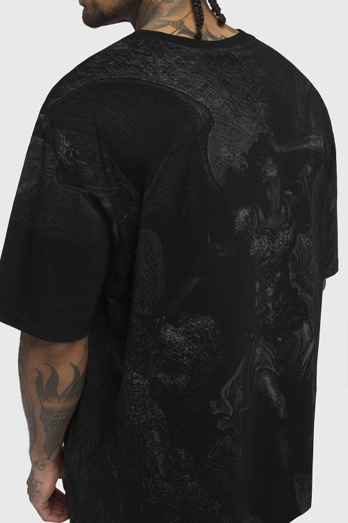 Camiseta Oversized Noir Relic - Killstar