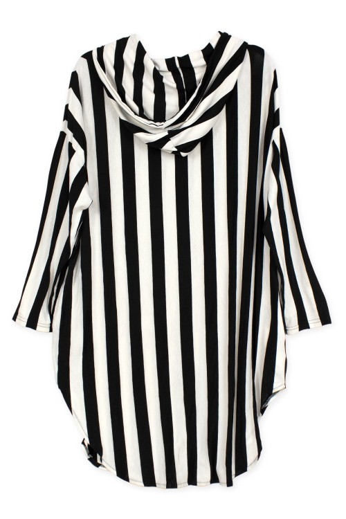 [2nd hand] Oversized Striped T-shirt Welcome to My Nightmare - Hell Cat Punks