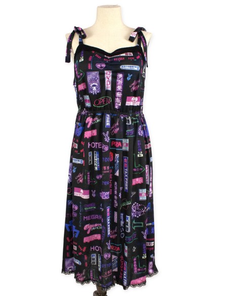 [2a mano] Vestido Neon Night Lila - Madame Chocolat