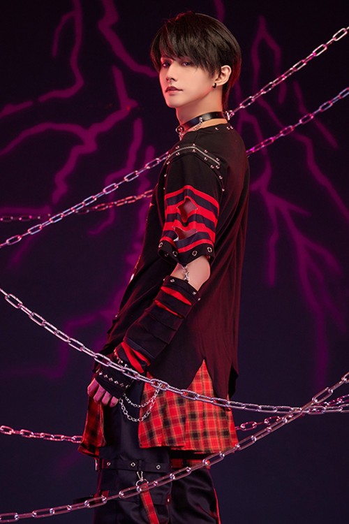 Top con Manguitos Fallen Butterfly en Rojo - Jill Punk