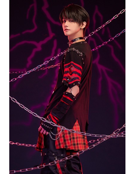 Fallen Butterfly Top with Armwarmers in Red - Jill Punk