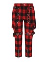 Nocturne Buckle Red Tartan 3/4 Length Trousers - Banned