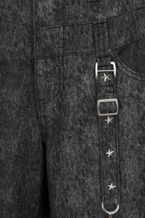 Glitchcore Detachable Denim Trousers - Banned