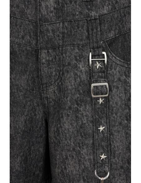 Glitchcore Detachable Denim Trousers - Banned