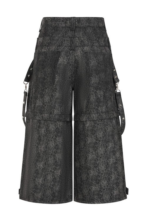 Glitchcore Detachable Denim Trousers - Banned