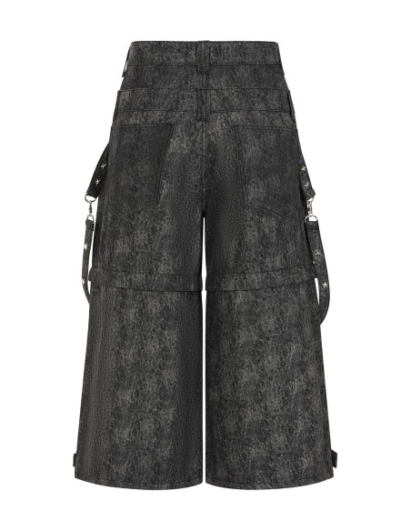 Glitchcore Detachable Denim Trousers - Banned