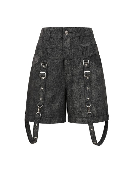 Glitchcore Detachable Denim Trousers - Banned