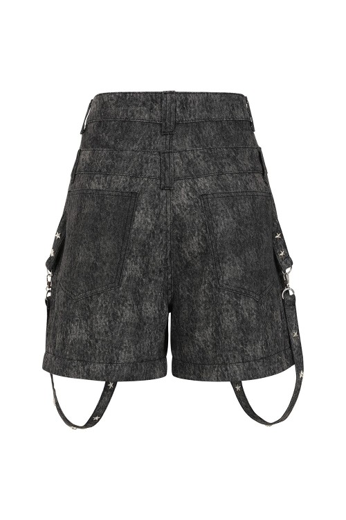 Glitchcore Detachable Denim Trousers - Banned