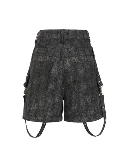 Glitchcore Detachable Denim Trousers - Banned