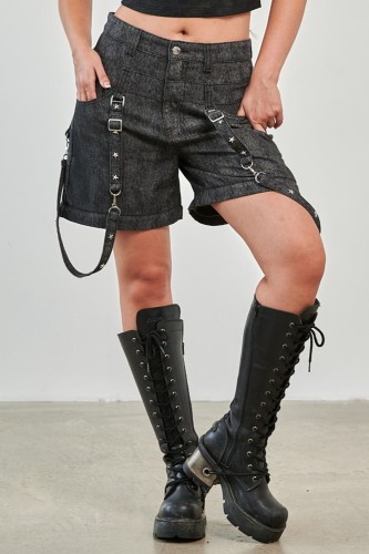 Glitchcore Detachable Denim Trousers - Banned 2