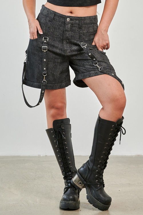 Glitchcore Detachable Denim Trousers - Banned