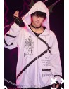 Sudadera con Capucha Skeleton Covenant en Blanco - Jill Punk