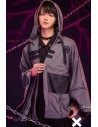 Sakamoto Ryoma  Hooded Techwear Haori in Gray x Black- Jill Punk