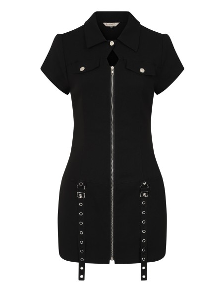 Vestido Night Zip en Negro - Banned