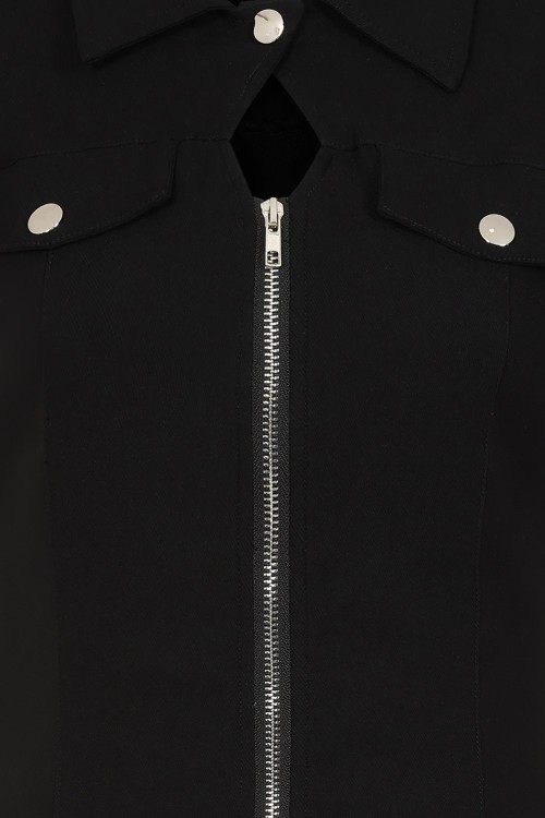 Vestido Night Zip en Negro - Banned