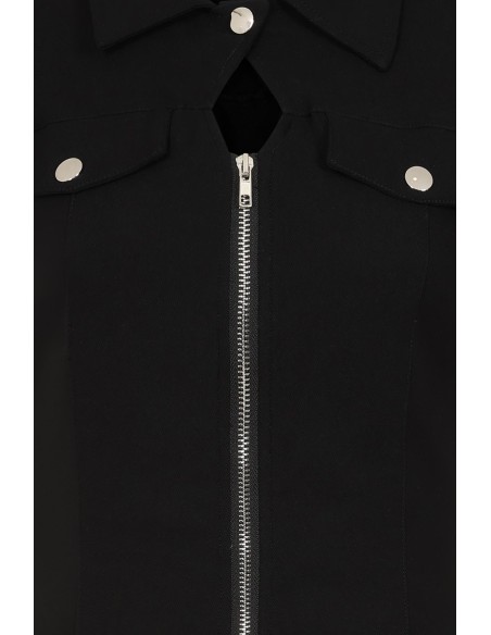 Vestido Night Zip en Negro - Banned