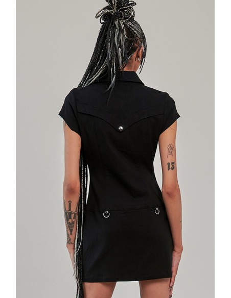 Black Zip Night Dress - Banned