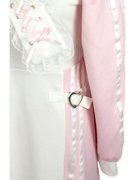 [Second Hand] Sailor Tenshi Kaiwai Dress in Pink x White - Ank Rouge