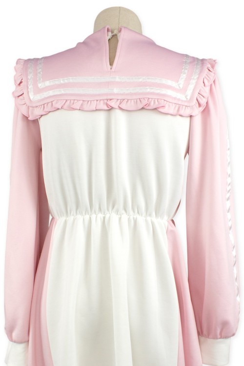 [2a mano] Vestido Sailor Tenshi Kaiwai en Rosa x Blanco - Ank Rouge