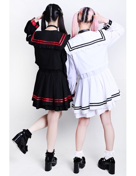 Archangel Academy One-Piece Dress in White - Jill Punk