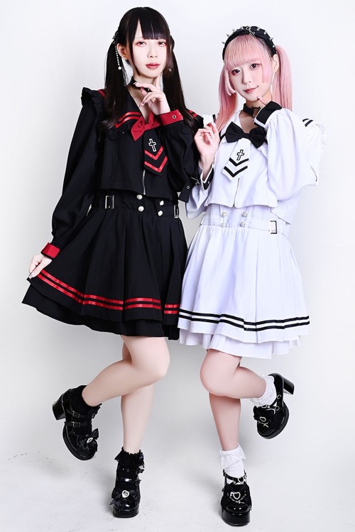 Archangel Academy One-Piece Dress in White - Jill Punk