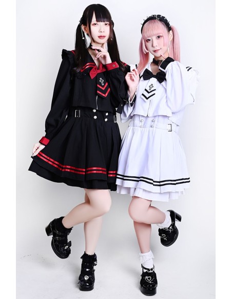 Archangel Academy One-Piece Dress in White - Jill Punk