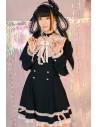 Love Magic Circle Long Sleeve Dress with Cape in Black - Jill Punk