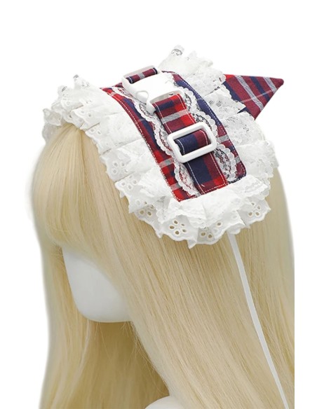 Tenshi Tartan Cat Headdress