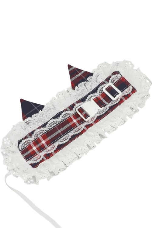 Tenshi Tartan Cat Headdress