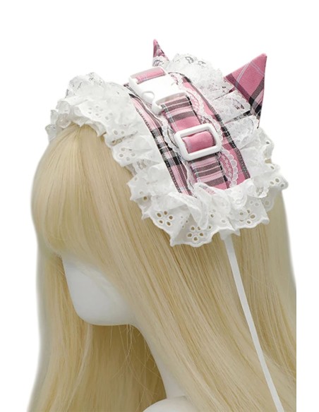 Tenshi Tartan Cat Headdress