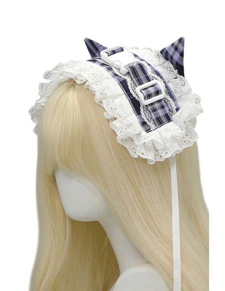 Headdress Tenshi Tartan Cat