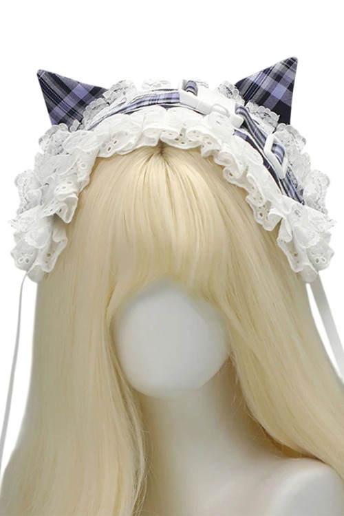 Headdress Tenshi Tartan Cat