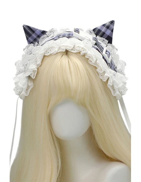 Tenshi Tartan Cat Headdress