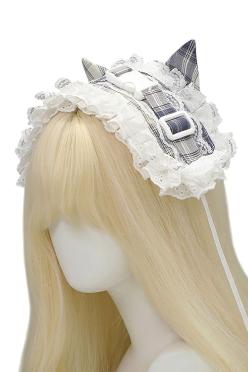 Headdress Tenshi Tartan Cat