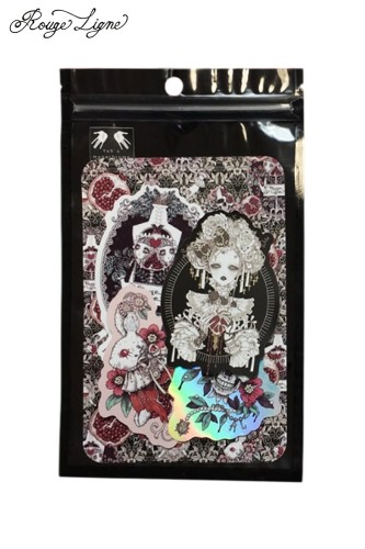 Set de Stickers 私が愛したザクロ Pomegranate Rouge Ligne - Yoh's Monochrome World