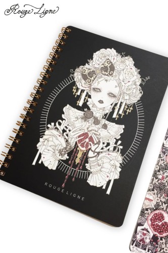 Libreta 私が愛したザクロ Pomegranate Rouge Ligne - Yoh's Monochrome World