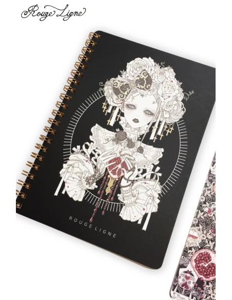 Notebook 私が愛したザクロ Pomegranate Rouge Ligne - Yoh's Monochrome's World