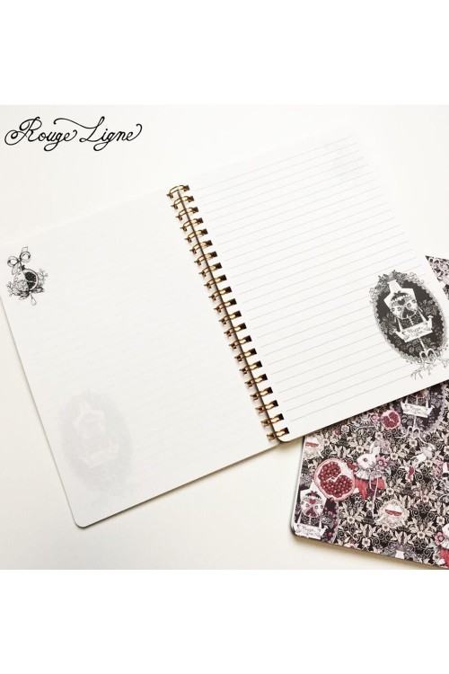 Libreta 私が愛したザクロ Pomegranate Rouge Ligne - Yoh's Monochrome World