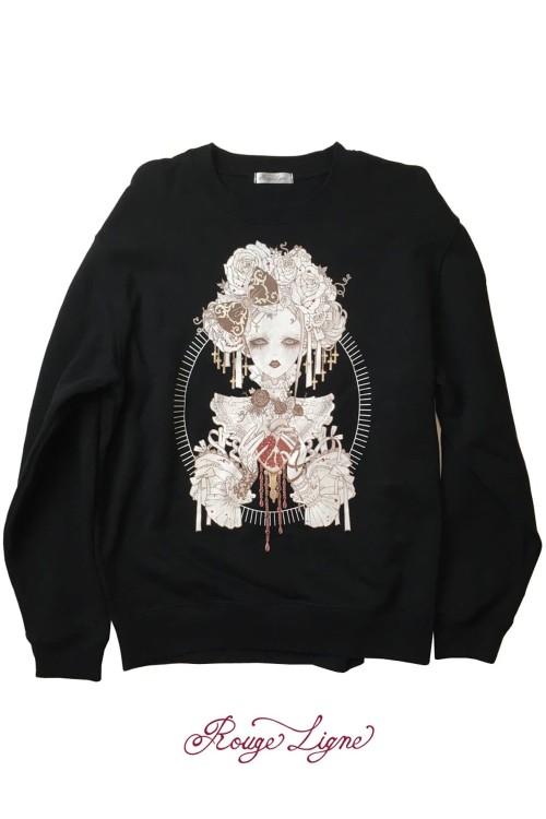 Sudadera 私が愛したザクロ Pomegranate Rouge Ligne - Yoh's Monochrome World